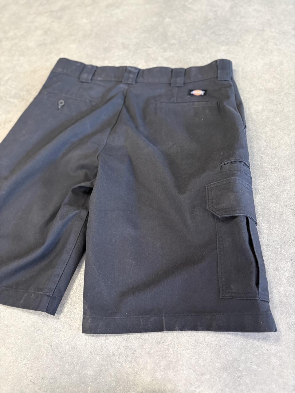 Vintage Dickies Jorts Mens 34” Black Workwear Multi Pockets Shorts Baggy Wide Leg Skate Surf Hip Hop 00s Y2K