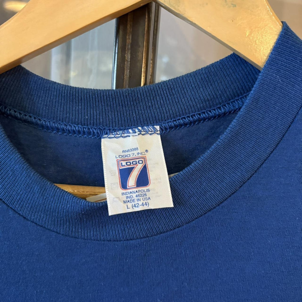 0425A61F - Vintage Retro Essential Blue Seattle Pilots MLB Baseball 90s Logo 7 Tag Single Stitch Top Tee T-shirt #90s #graphic #mlb #baseball #seattle