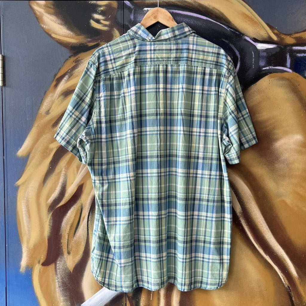 Plaid Short Sleeve Button Up Shirt