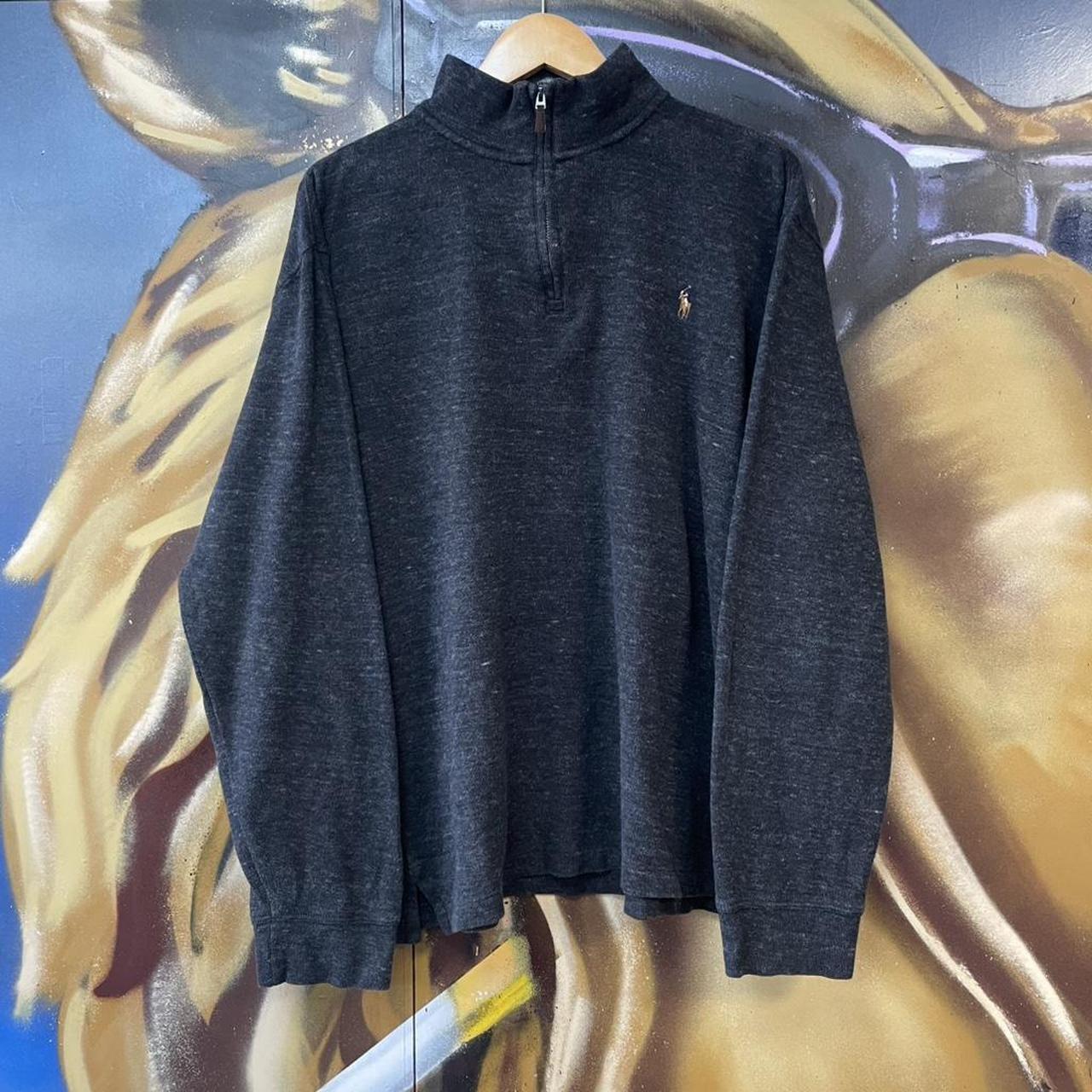 Ralph Lauren 1/4 Quarter Zip Sweatshirt Vintage Retro Preppy