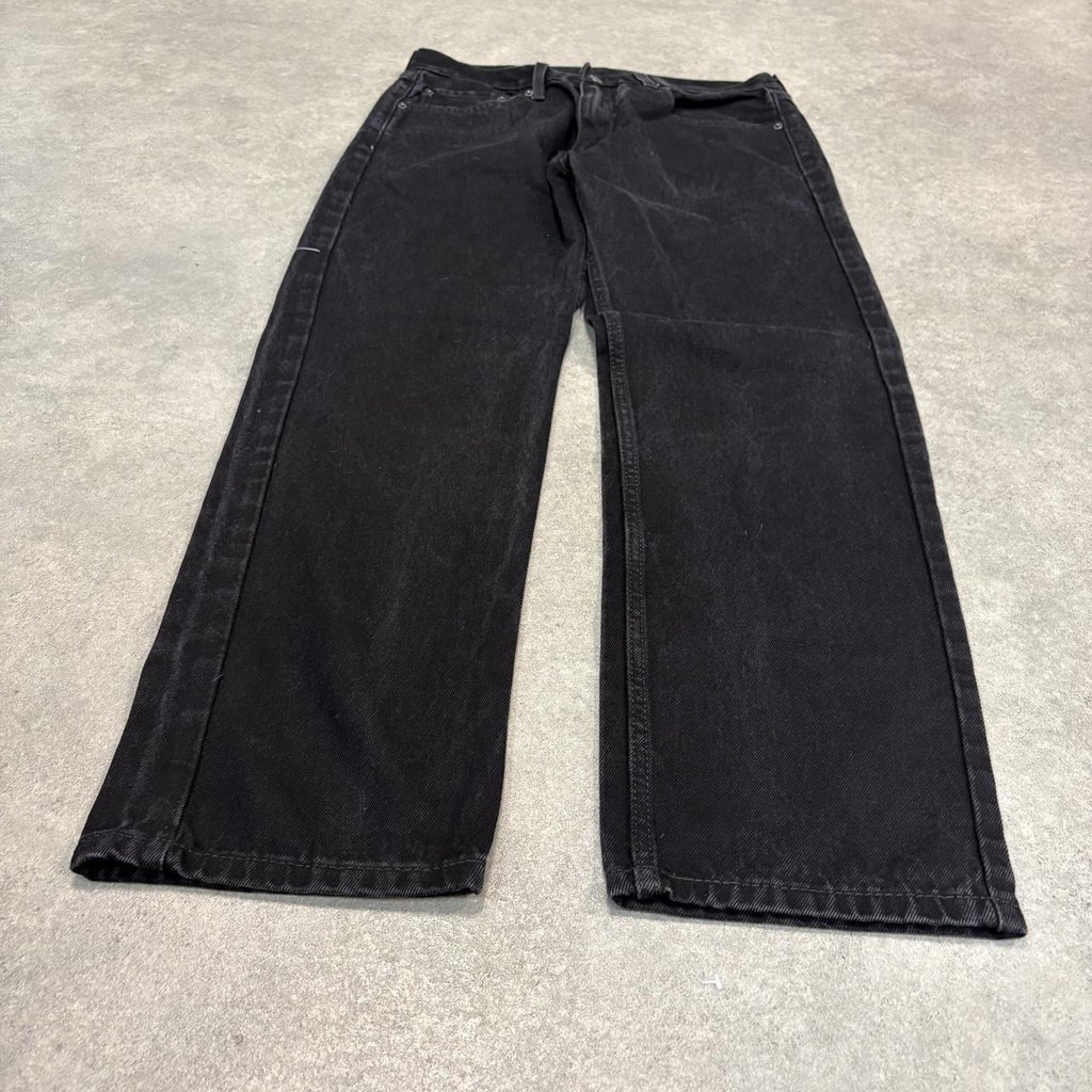 Vintage Levi's 505 Jeans Mens 32x30 Black Denim Wash Straight Leg Trousers Cowboy Western USA 90s Y2K