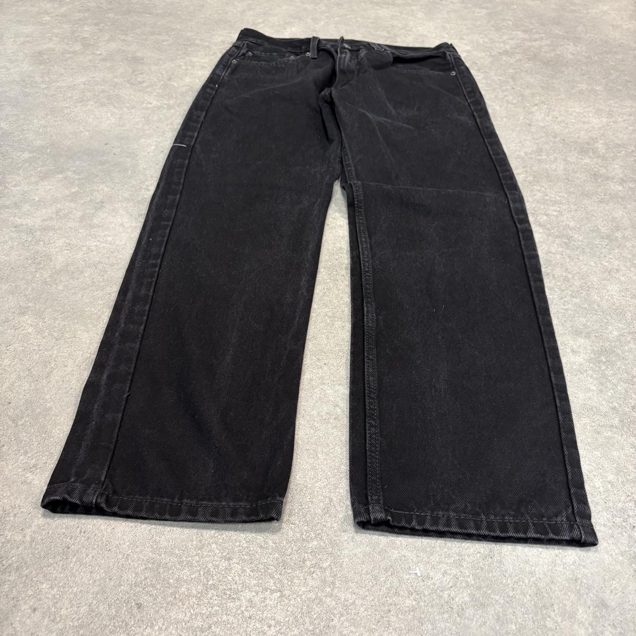 Vintage Levi's 505 Jeans Mens 32x30 Black Denim Wash Straight Leg Trousers Cowboy Western USA 90s Y2K