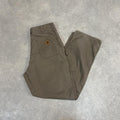 Vintage Carhartt Jeans Mens 35x32 Brown Carpenter Pants Trousers Straight Leg Skate Workwear Y2K 90s