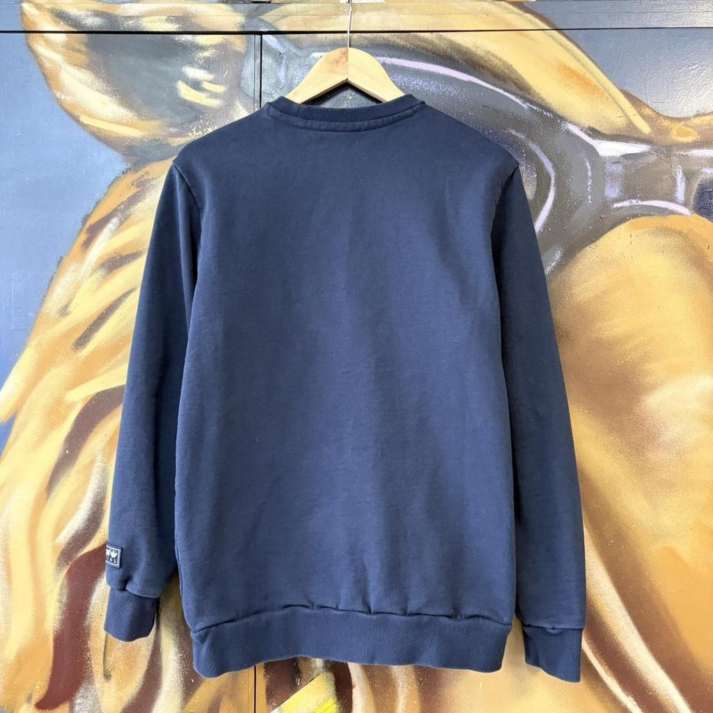Vintage Adidas Spezial Sweatshirt Mens Medium Navy Trefoil Logo Crewneck Football Casual 90s Y2K