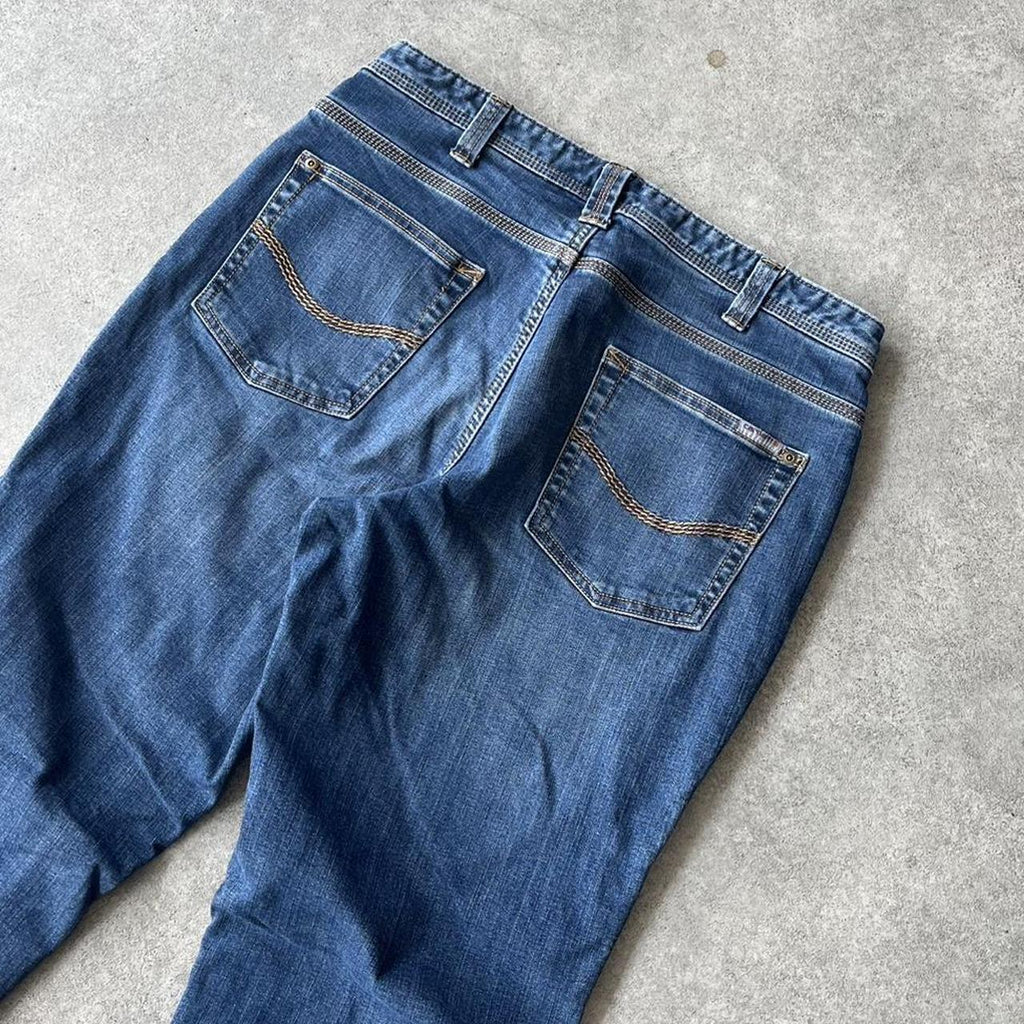 Carhartt Dark Wash Check Lined Denim Jeans