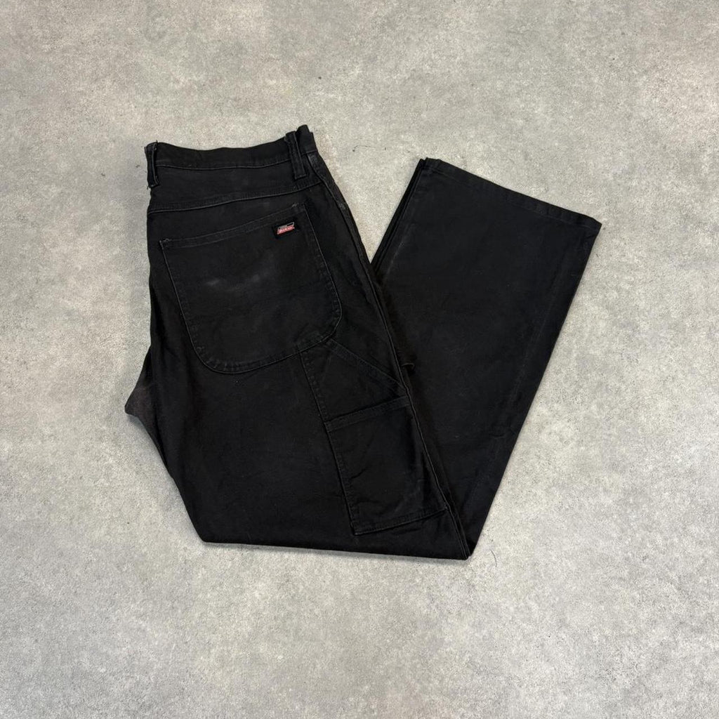 BR2306OD-U - Vintage retro essential Black Dickies Carpenter Trousers pants casual workwear #skater #utility #workwear #carpenter #dickies