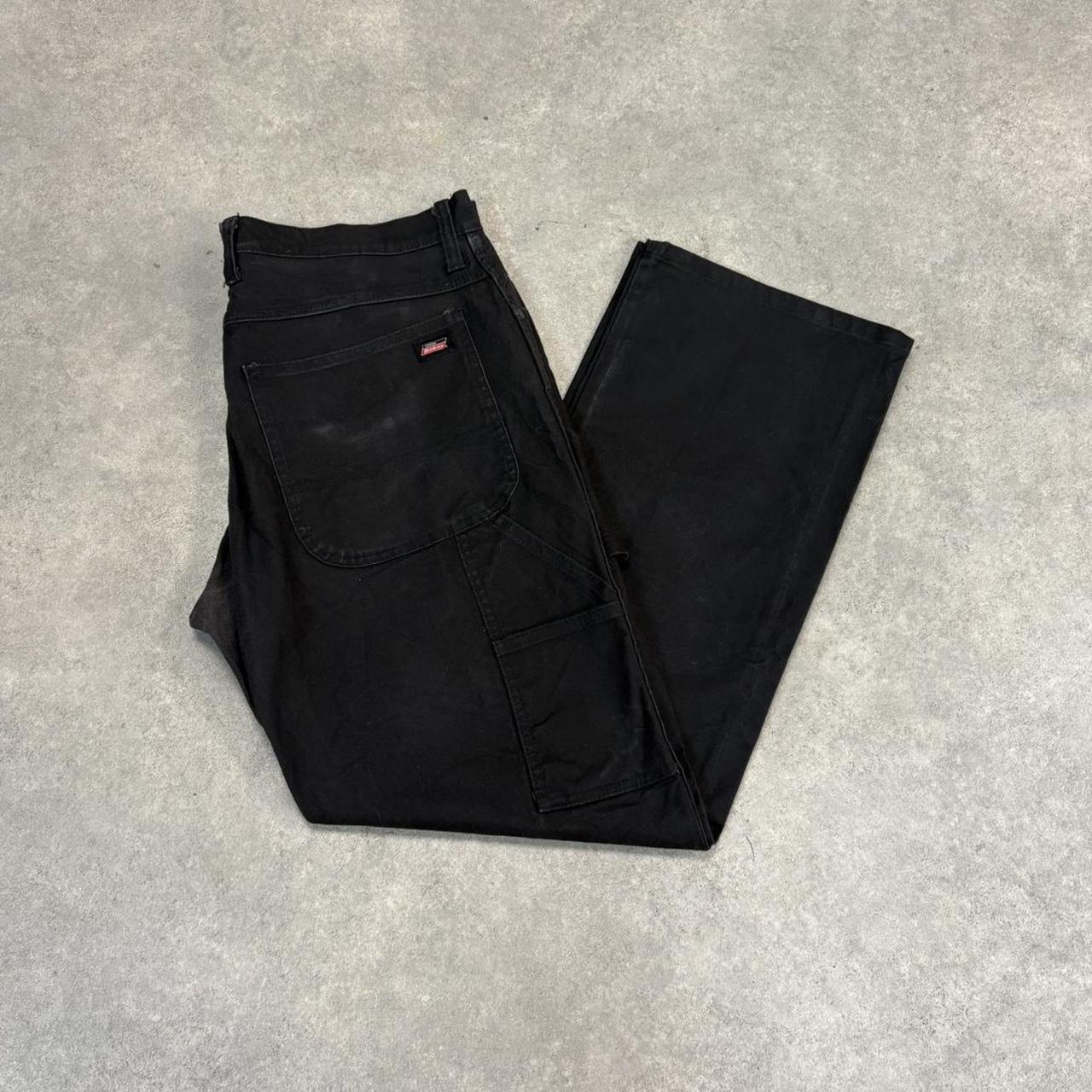 BR2306OD-U - Vintage retro essential Black Dickies Carpenter Trousers pants casual workwear #skater #utility #workwear #carpenter #dickies