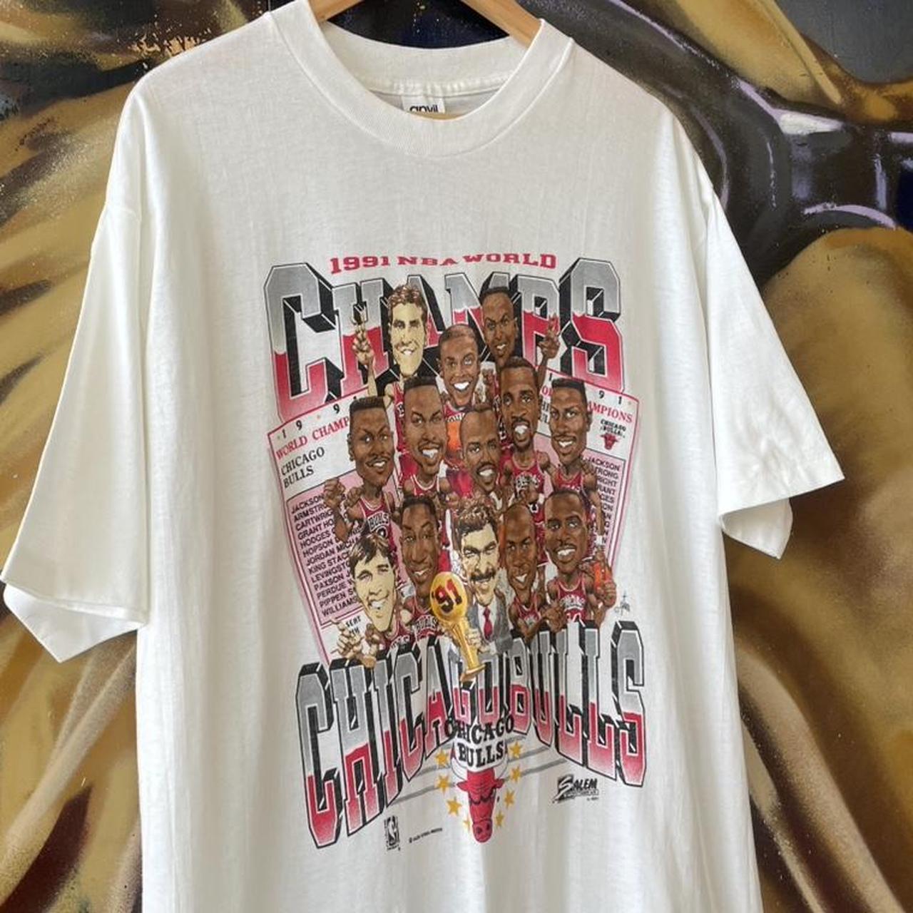 Vintage Chicago Bulls 1991 NBA Champions T Shirt