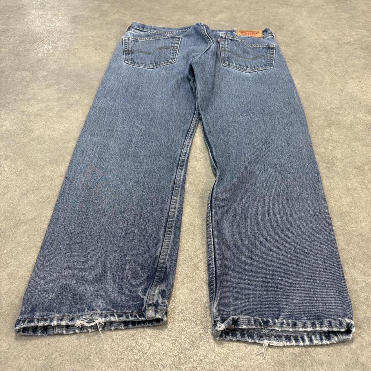 BR1912AGW-U - Vintage retro essential Levi's 505 Straight Leg Blue Wash Denim Jeans Trousers pants #denim #straightleg #levis #levis505