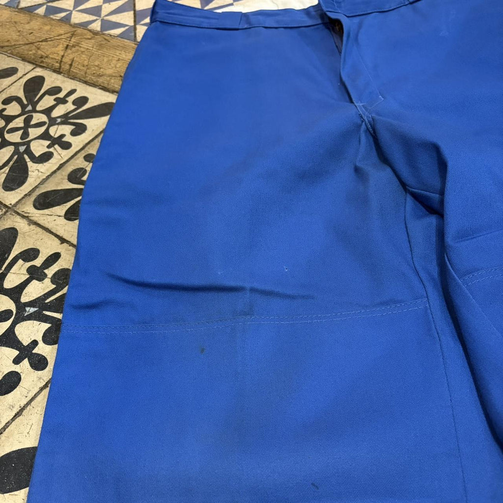 B0425A38BR - Vintage retro essential Blue Dickies Straight Leg Double Knee Trousers pants casual workwear #skater #utility #workwear #doubleknee #dickies