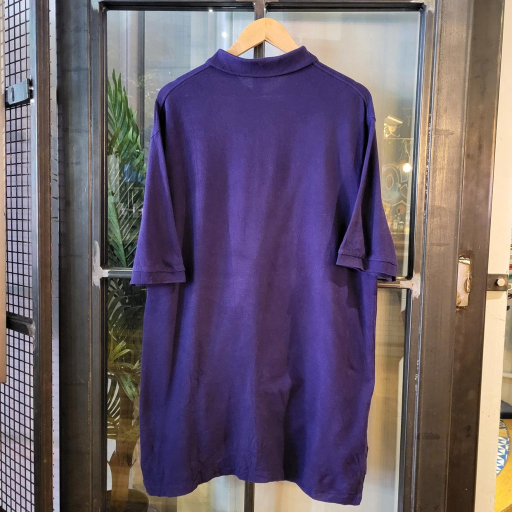 POL025 - Vintage Ralph Lauren Purple Polo Shirt Short Sleeve collared button up top #Y2K #preppy #chiefkeef