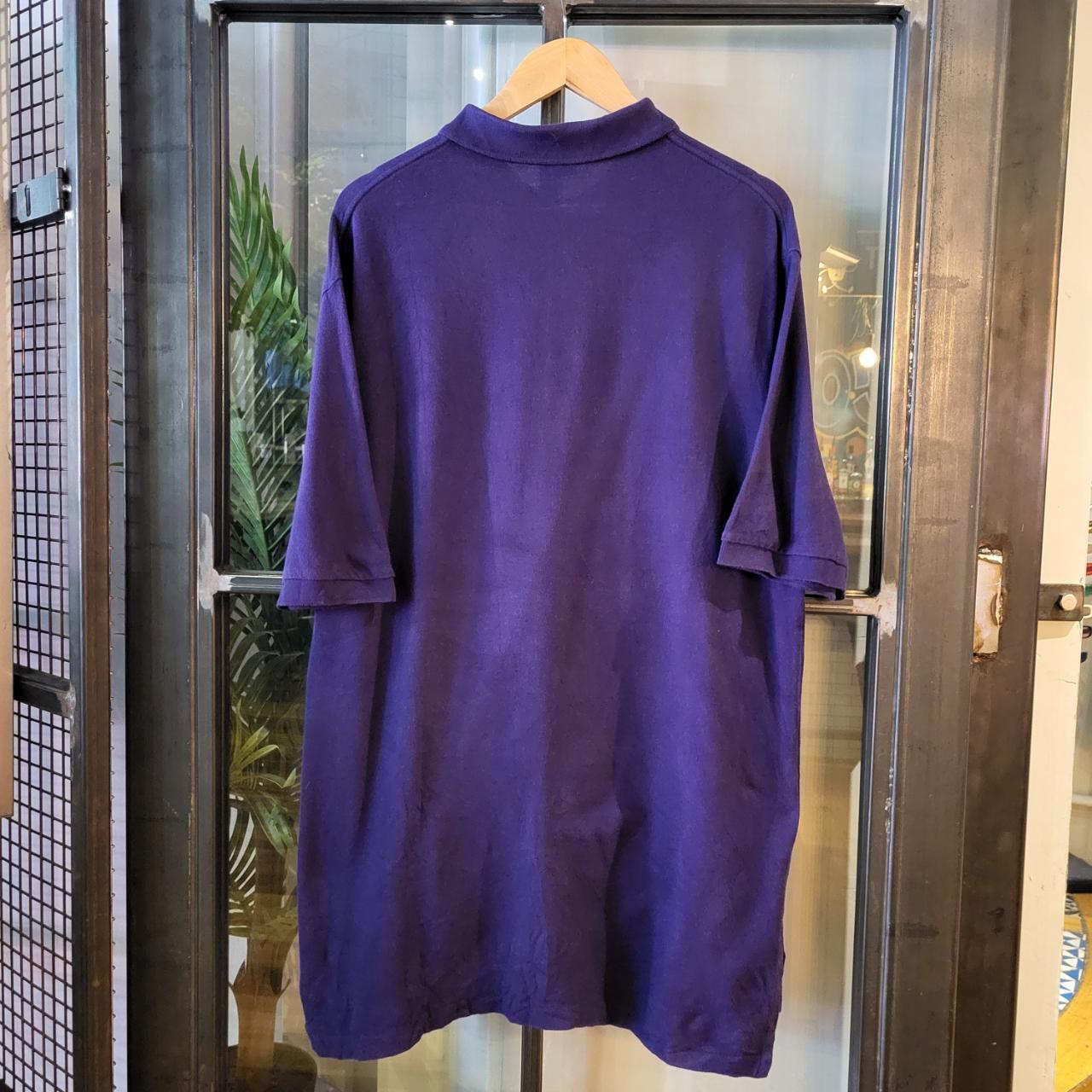 POL025 - Vintage Ralph Lauren Purple Polo Shirt Short Sleeve collared button up top #Y2K #preppy #chiefkeef