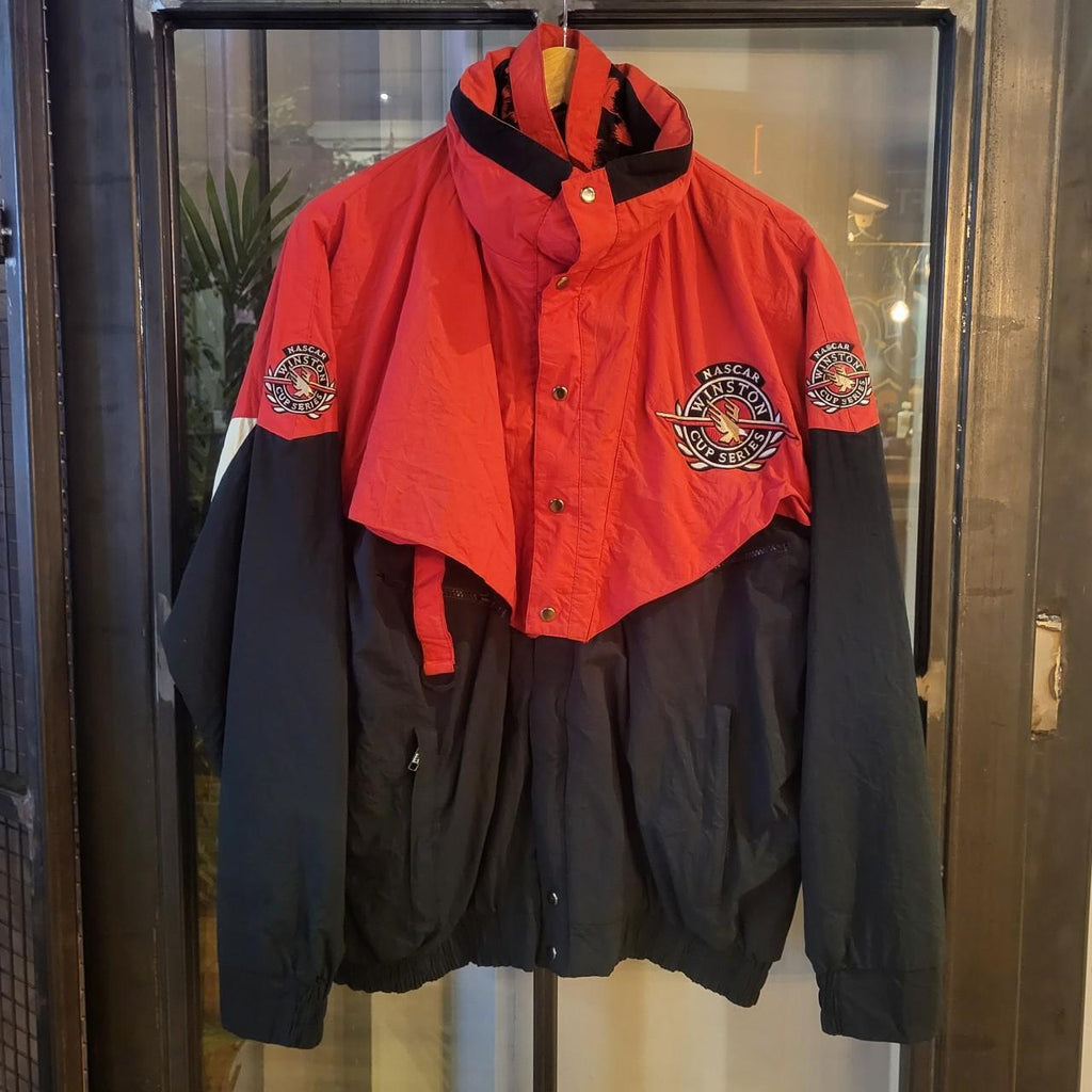 WCJ005 - Vintage retro Essential black red Nascar Winston Cup Series full zip up racing jacket #nascar #racing #y2k #racer