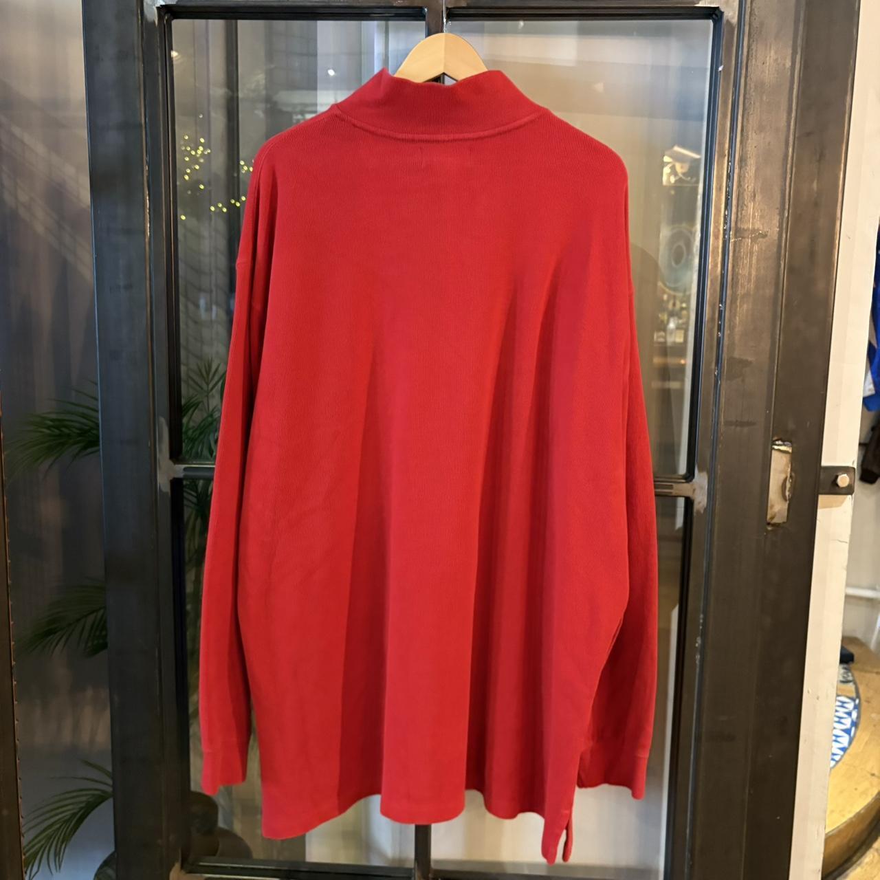 SWT653F - Vintage Ralph Lauren Red Quarter Zip up sweatshirt jumper fleece top #Y2K #preppy #chiefkeef #smartcasual #oldmoney
