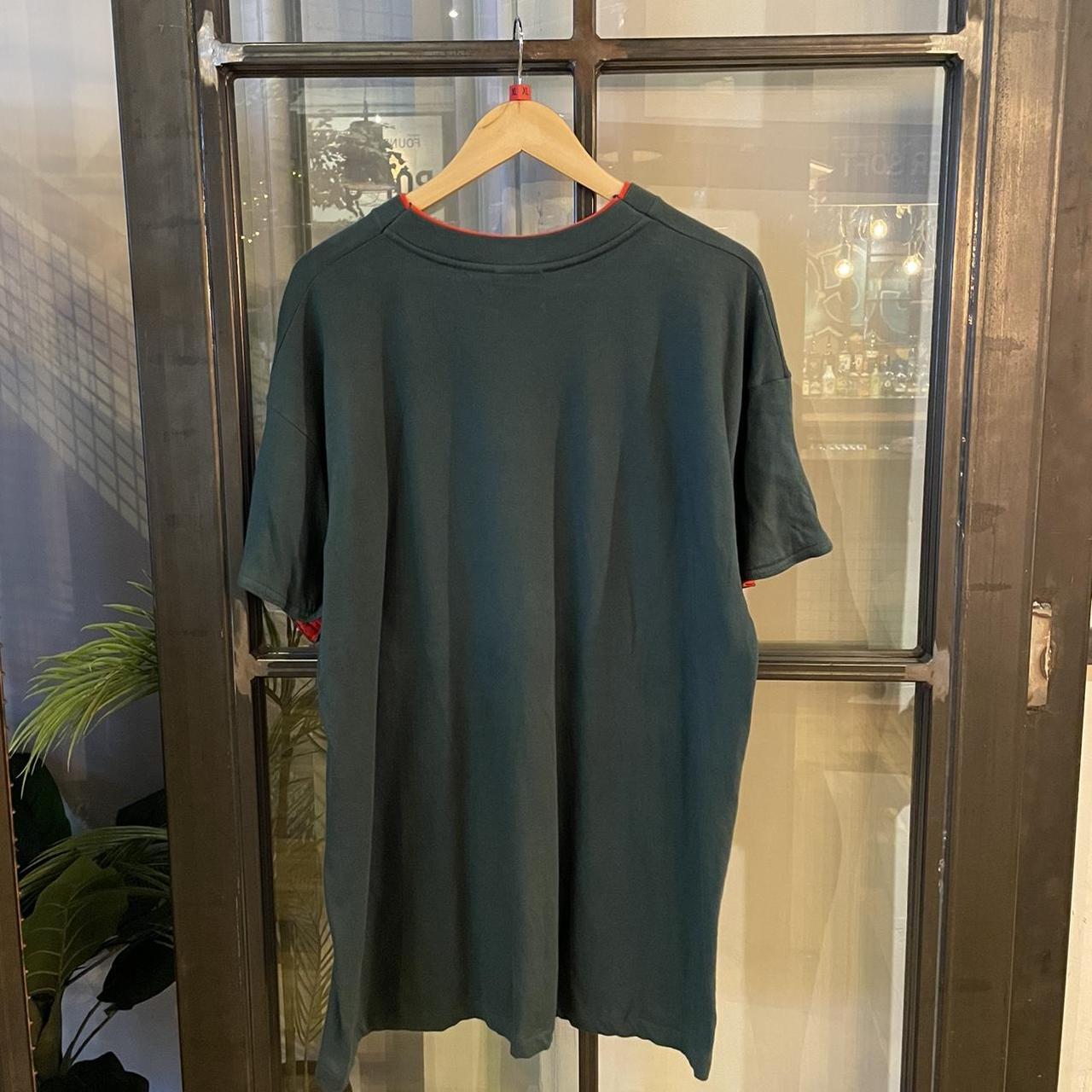 TEE301P - Vintage Retro Essential Dark Green Canada Graphic Print Double Sleeve and single stitch hem Top Tee T-shirt #90s #graphic #top #essential #canada