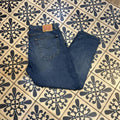 TRW536F - Vintage retro essential Altered Levi’s 505 Tapered Blue Wash Denim Jeans Trousers pants #denim #levis #tapered #levis505 #jeans