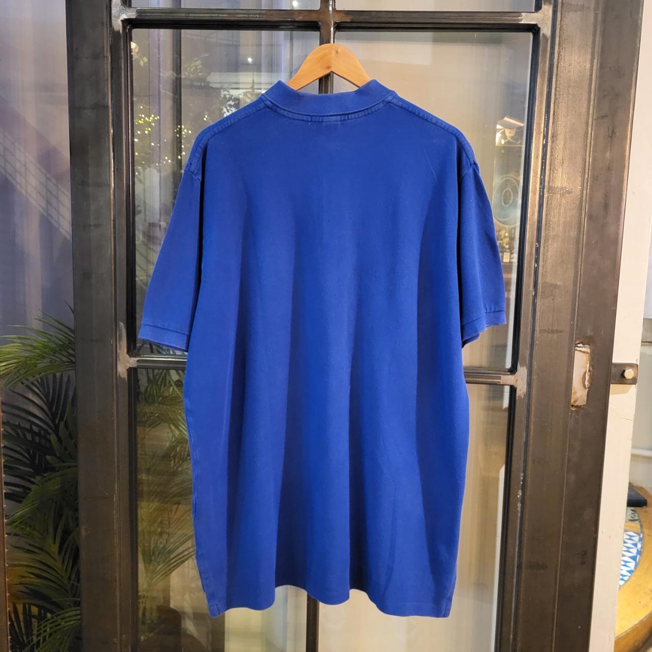 POL238 - Vintage Ralph Lauren Blue Polo Shirt Short Sleeve collared button up top #Y2K #preppy #chiefkeef #golf #oldmoney