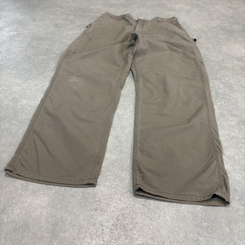 Vintage Carhartt Jeans Mens 35x32 Brown Carpenter Pants Trousers Straight Leg Skate Workwear Y2K 90s