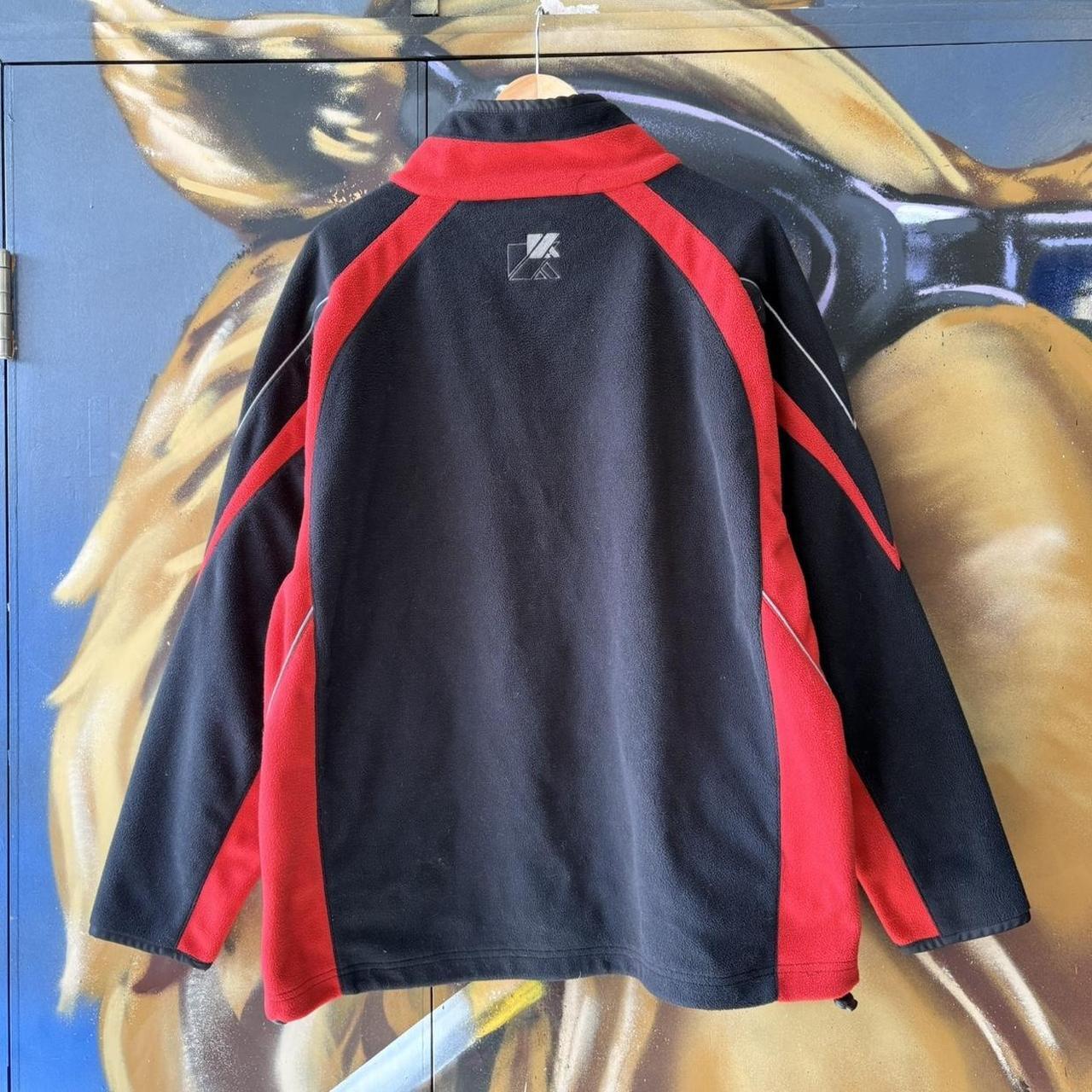VIN1203D-U - Vintage Retro Essential Kooga Saracens Rugby Union Training 1/4 Fleece Sweatshirt with embroidered logos sponsorships #sportswear #rugby #activewear #saracens #kooga