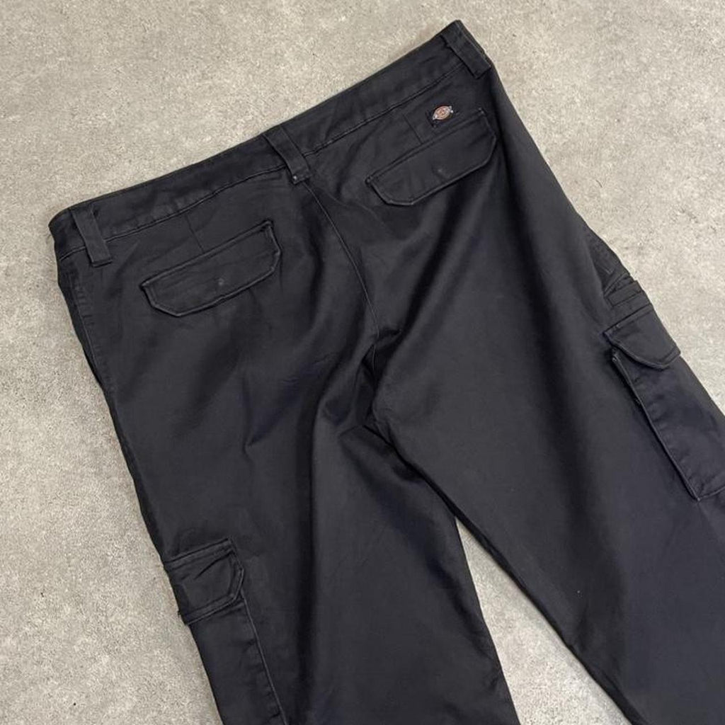 Dickies Black Cargo Skater Trousers Workwear Pants