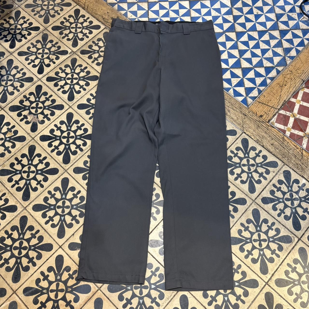 1224H37F-P - Vintage retro essential Grey Dickies Trousers pants casual workwear #skater #utility #workwear #carpenter #dickies