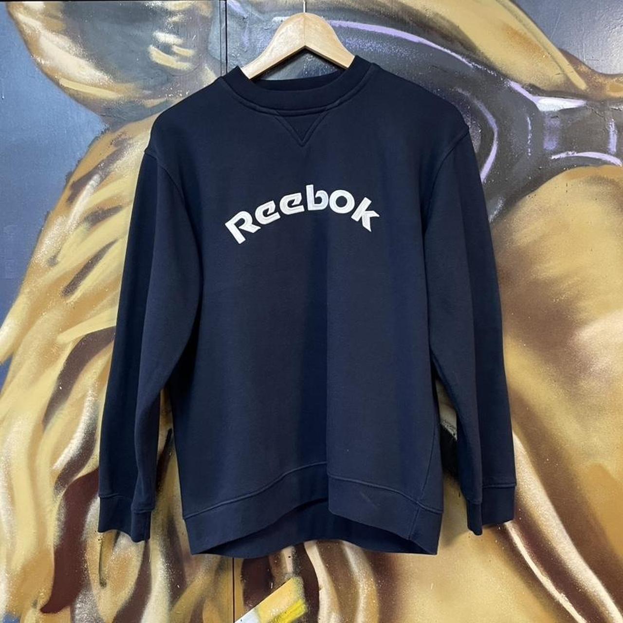 Y2K Reebok Embroidered Spellout Logo Sweatshirt