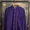 1224D76-P - Vintage Tommy Hilfiger Plain Purple Shirt longsleeve collared button up top #Y2K #preppy #chiefkeef #golf #oldmoney
