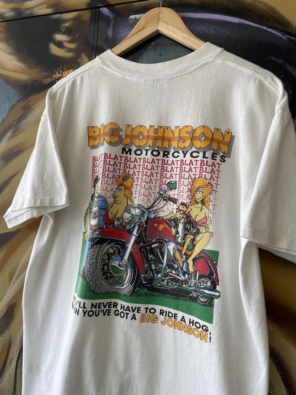 90s Big Johnson Motorcycles Graphic Tee