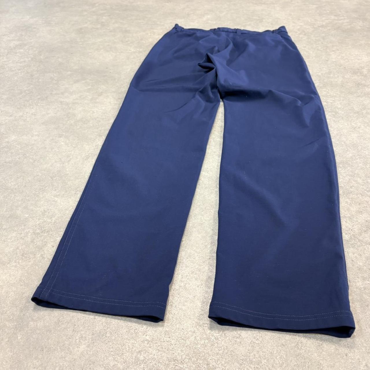 CP1504Q-U - Vintage retro Versace Straight Leg Navy Trousers pants casual workwear #versace #designer #avantgarde #trousers #straightleg