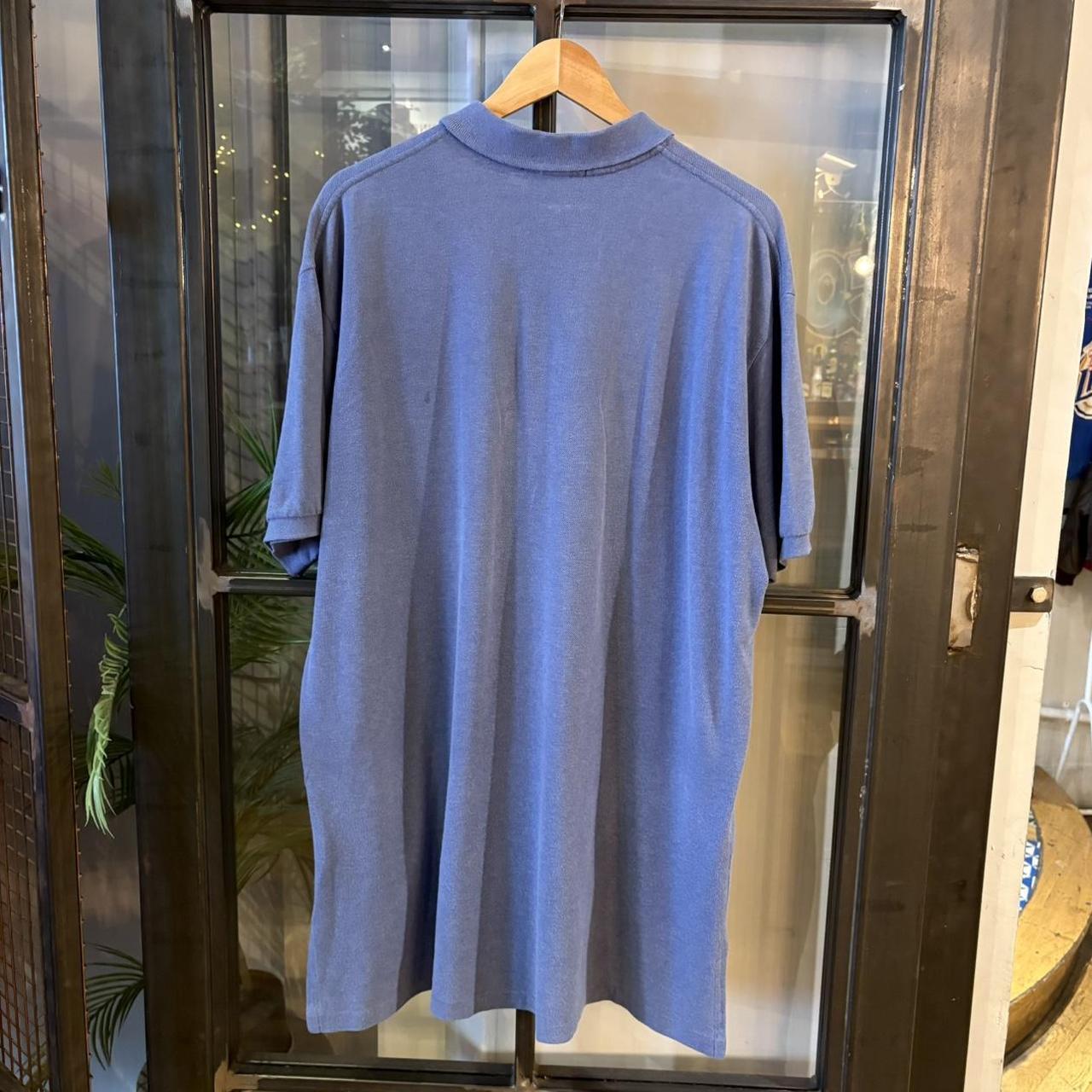POL554F - Vintage Retro Ralph Lauren Plain Lavender Polo Shirt Short Sleeve collared button up top  #Y2K #preppy #chiefkeef #oldmoney #ralphlauren