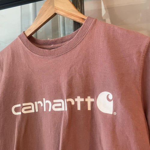 0225H114P - Vintage Retro Essential Carhartt Graphic Print Spellout Top Tee T-shirt #90s #graphic #top #essential #carhartt