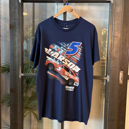 B0425A07F - Vintage Retro Essential Navy Kyle Larson Goodyear Hendrick Motorsports Graphic Print Top Tee T-shirt #y2k #nascar #racing #racer #graphic