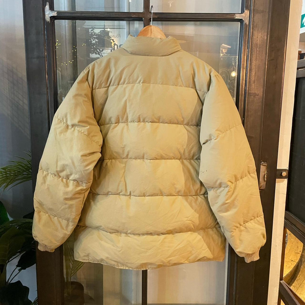 0325F57BR - Vintage Retro Essential Beige Browning down puffer padded jacket coat #y2k #hunting #outdoors #browning