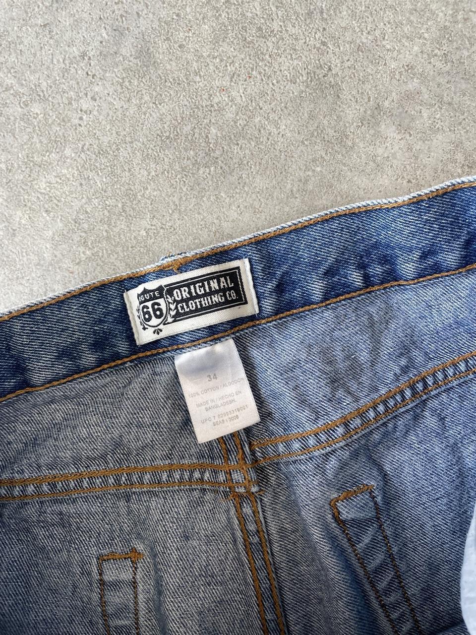 Route 66 Mid Wash Blue Denim Jorts Shorts