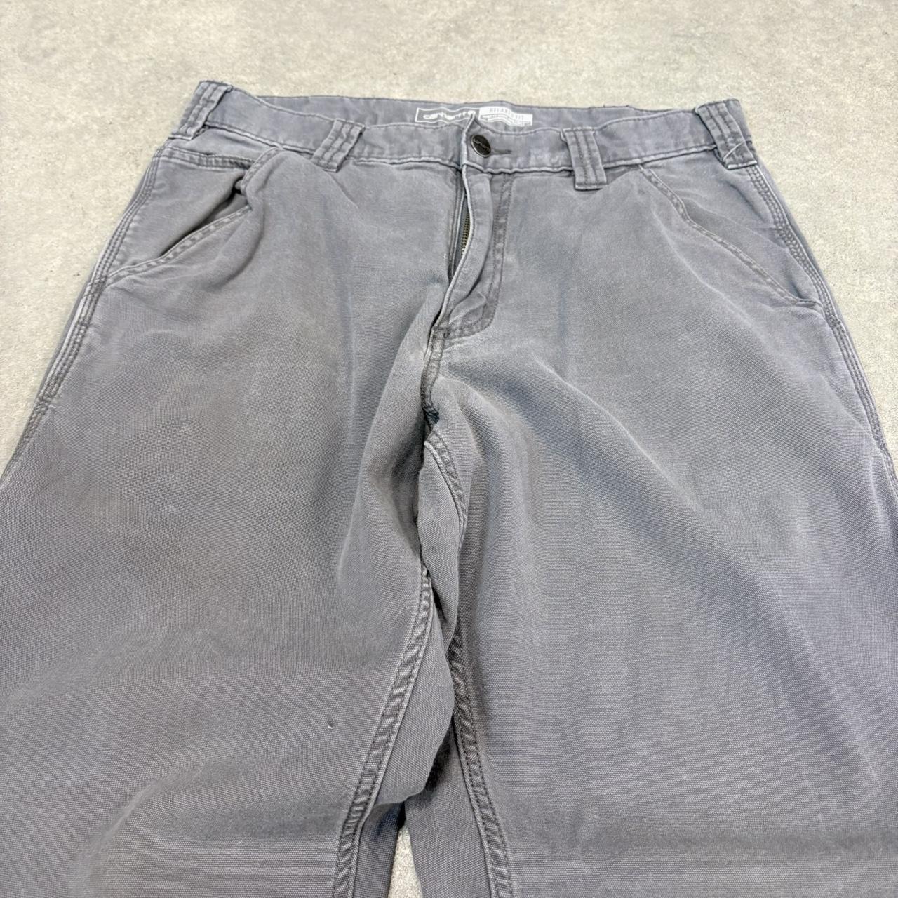 BR2701ED-U - Vintage retro essential  Carhartt Grey carpenter Trousers pants casual workwear #skater #utility #workwear #carpenter #carhartt