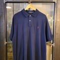 POL104 - Vintage Ralph Lauren Navy blue Polo Shirt Short Sleeve collared button up top #Y2K #preppy #chiefkeef #golf