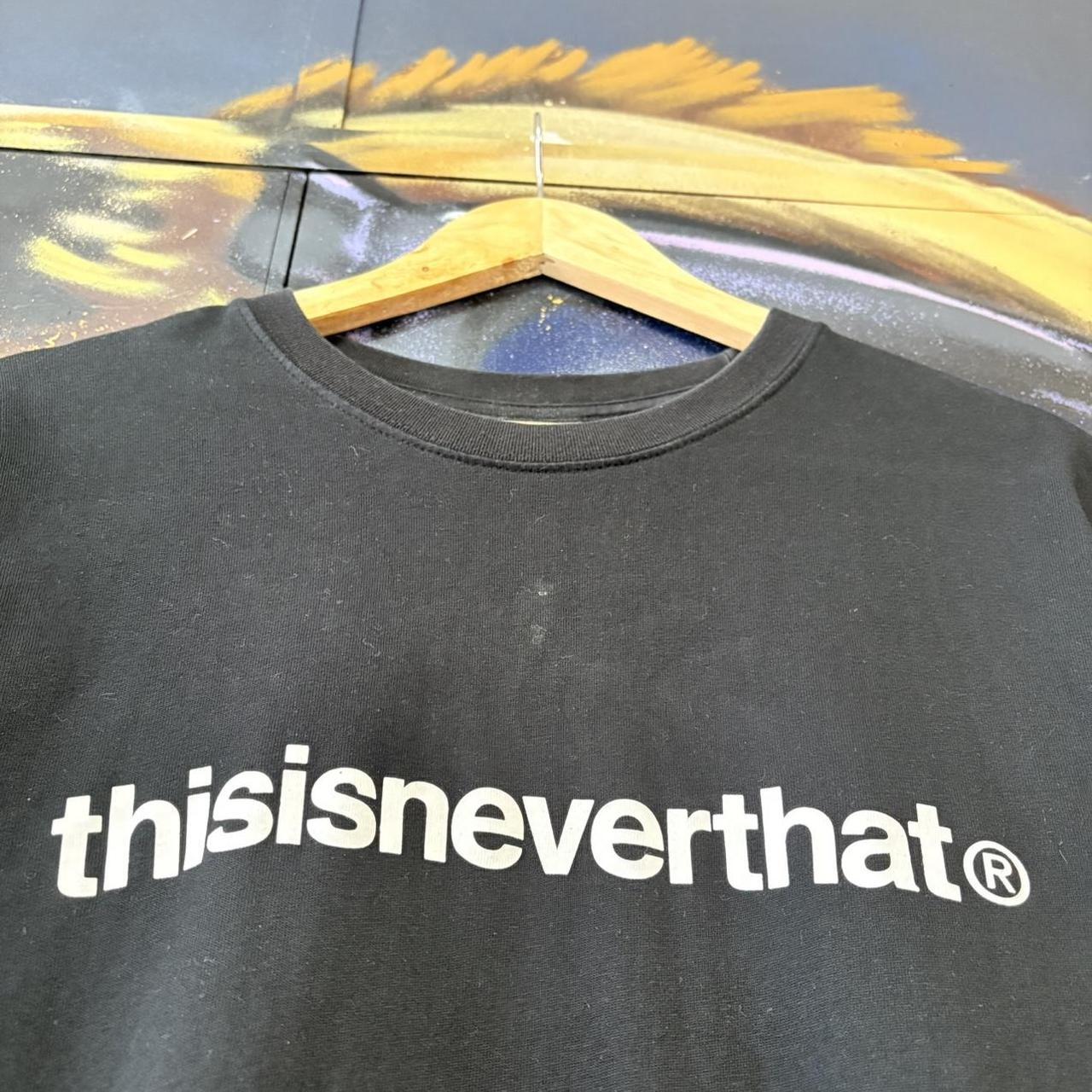 thisisneverthat Logo T-Shirt Mens Large Black Minimal Korean Streetwear Seoul Logo Tee Skate Street Vintage 90s Y2K