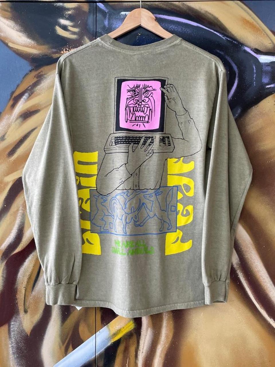 Brain Dead  Small Animals Graphic Long Sleeve Tee