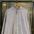 RLS211F - Vintage Ralph Lauren Purple Pinstripe Longsleeve collared button up polo shirt top #Y2K #preppy #chiefkeef #smartcasual #oldmoney