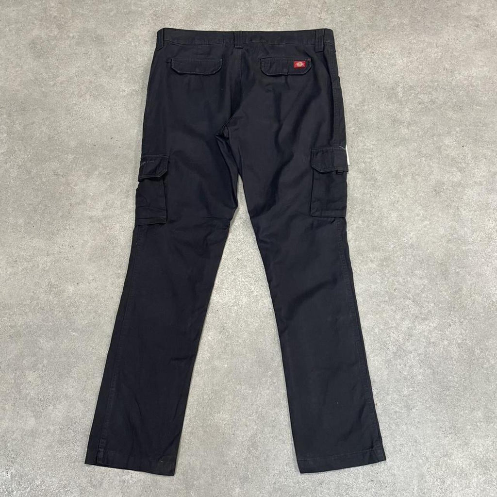 Dickies Black Cargo Skater Trousers Workwear Pants