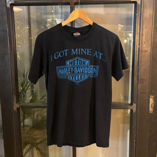 0325A22F - Vintage Retro Essential Harley Davidson Fort Thunder Moore Oklahoma Print Top Tee T-shirt #graphic #motorcycles #biker #harley #harleydavidson