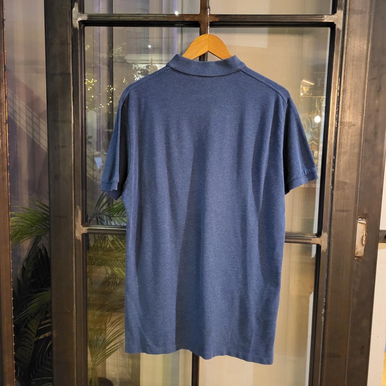 POL226 - Vintage Ralph Lauren Blue Polo Shirt Short Sleeve collared button up top #Y2K #preppy #chiefkeef #golf #oldmoney