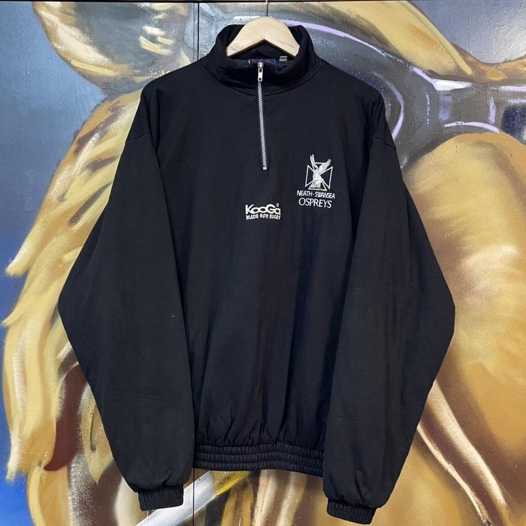 2004 2005 Ospreys RFC Rugby Union Training Drill 1/4 Quarter Zip Sweatshirt