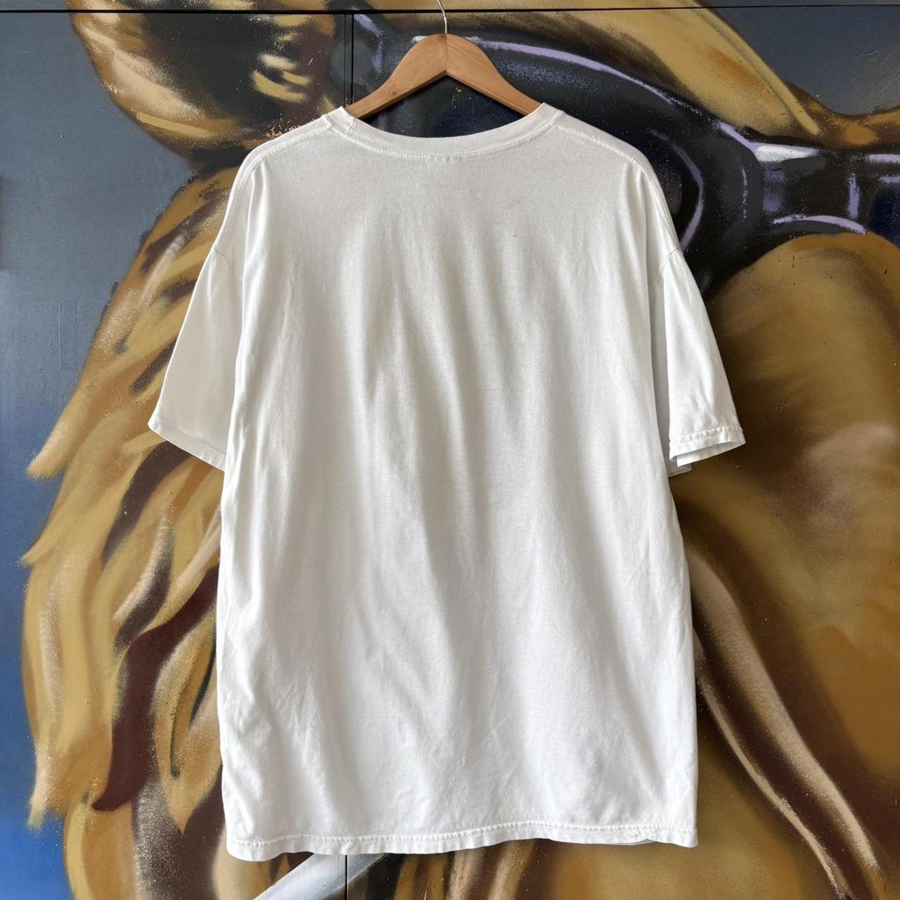 Vintage Mohawk T Shirt Tee Mens XL White Cartoon Graphic Print Promo Advertising 2006 Top 90s Y2K