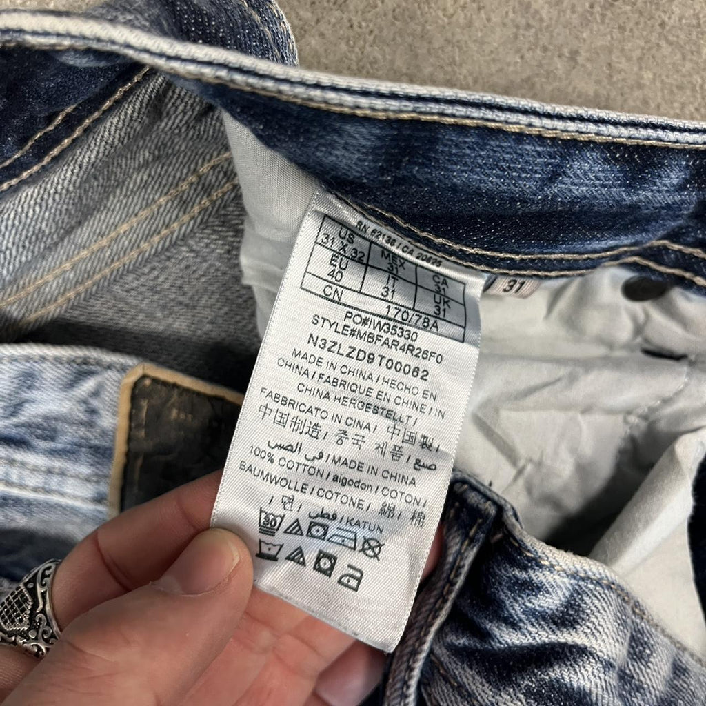 Guess USA Blue Y2K Wash Jeans