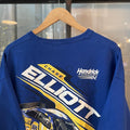 TEE00DF - Vintage Retro Essential Blue Nascar Chase Elliot 9 Napa Chevrolet Graphic Print Top Tee T-shirt #90s #graphic #nascar #racing #racer
