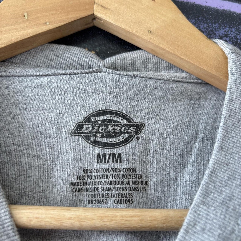 Vintage Dickies T shirt Mens Medium Grey Prterdale Relaxed Fit Workwear Durable Skate Tee Top 90s Y2K 00s