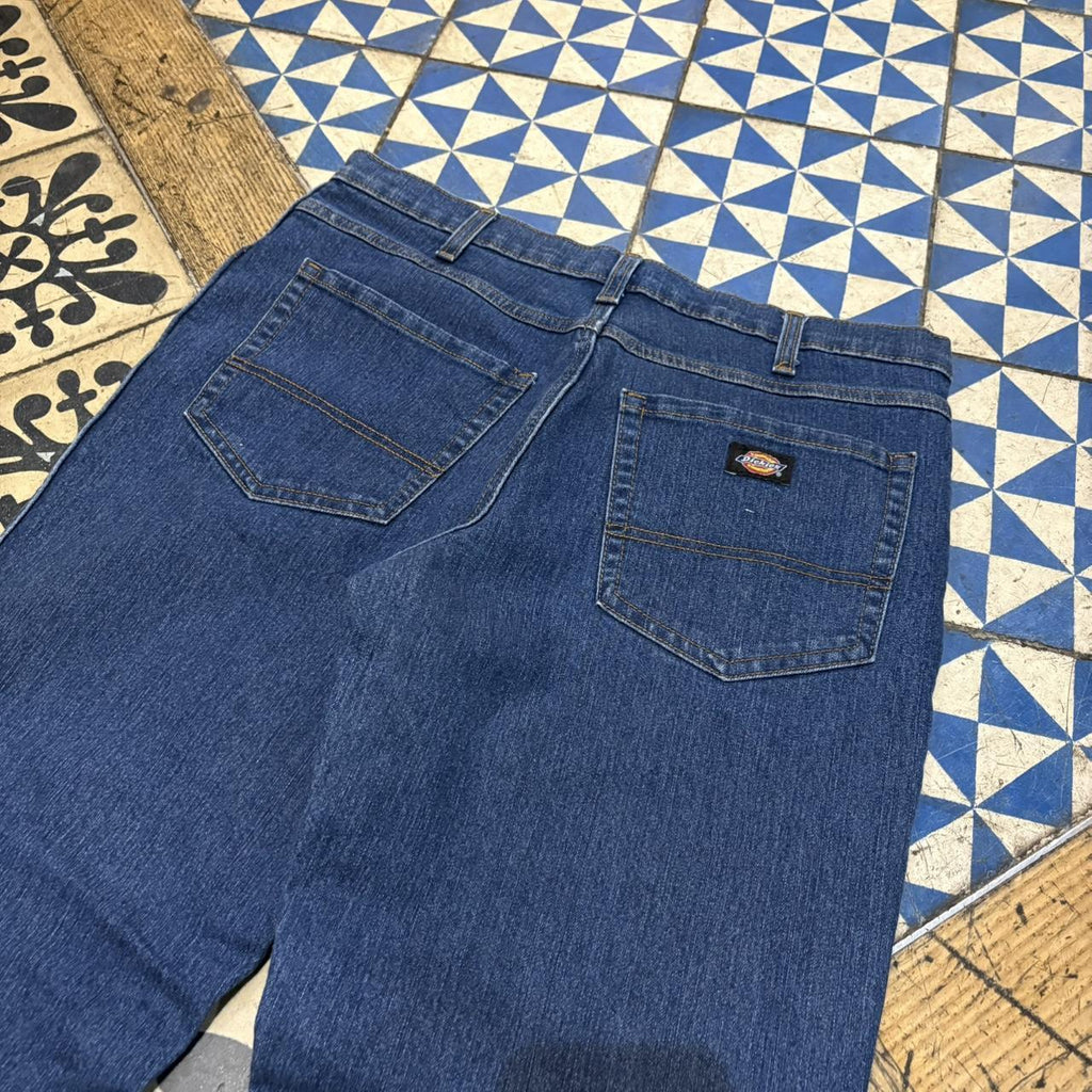TRW500F - Vintage retro essential  Dickies Blue Wash Denim Jeans Trousers pants #denim #straightleg #dickies #jeans