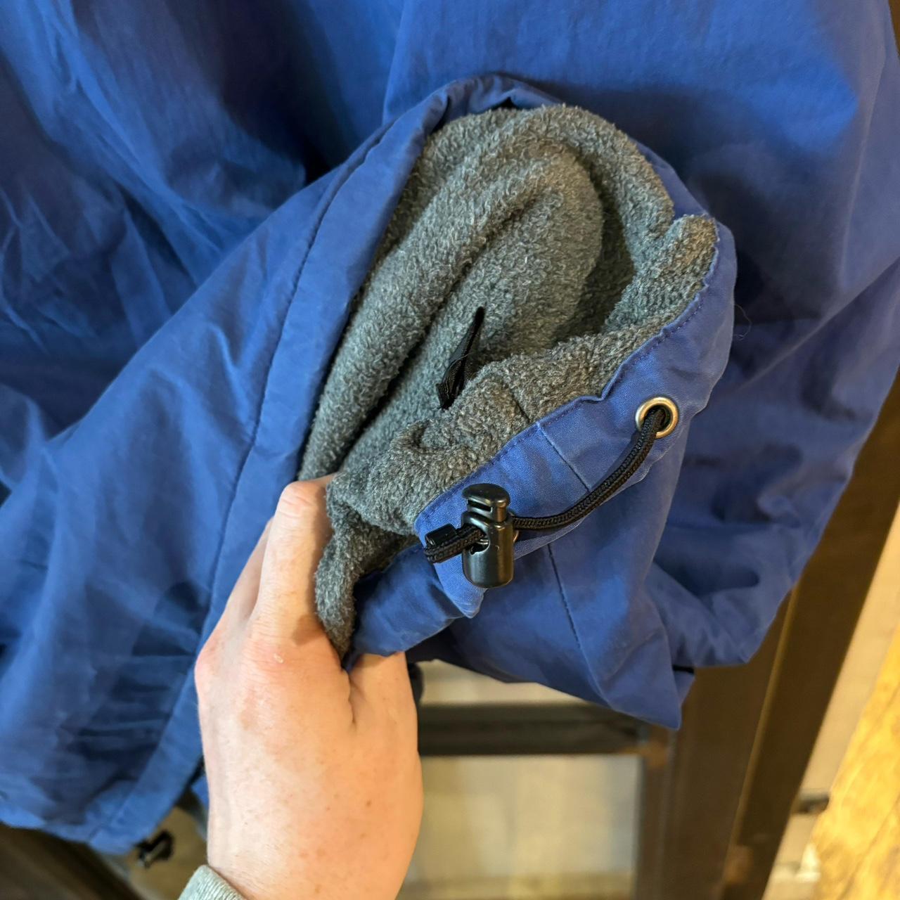 CP02ABR - Vintage Retro Essential Blue Polo Sport down puffer padded lined Full Zip jacket coat with adjustable waist #gorpcore #hike #expedition #outdoor #polosport