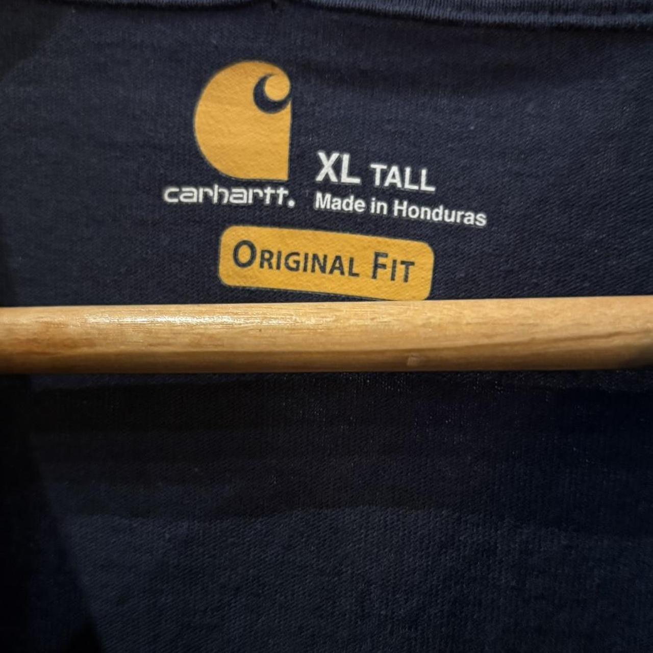 BR2306NQ-F - Vintage Retro Essential Navy Carhartt Pocket Top Tee T-shirt with RTC Networks embroidered patch logo #skater #workwear #carhartt #y2k #pocket
